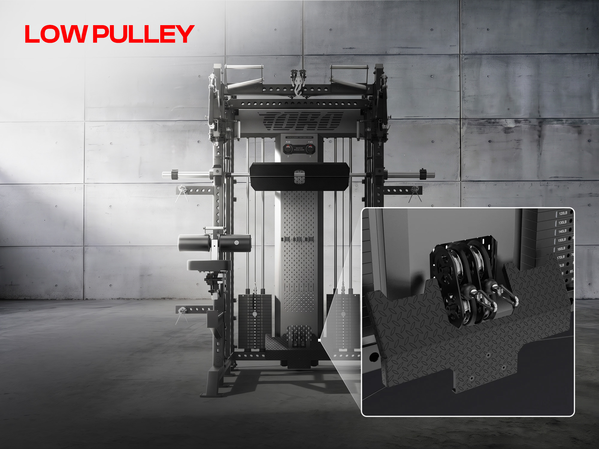 Toro RFT PRO Low Pulley with Footplate